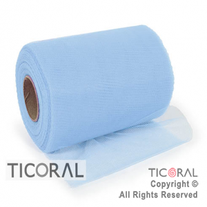 CINTA DE TUL CELESTE 14cm x 50mts x 1